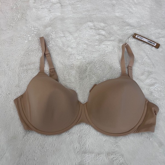 Skims Women's Fits Everybody T-Shirt Bra Clay Tan Underwire Molded Cup 40C NWT - Picture 1 of 9